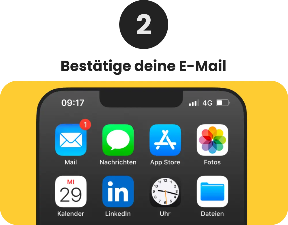 Close-up of a smartphone screen displaying an open email message.